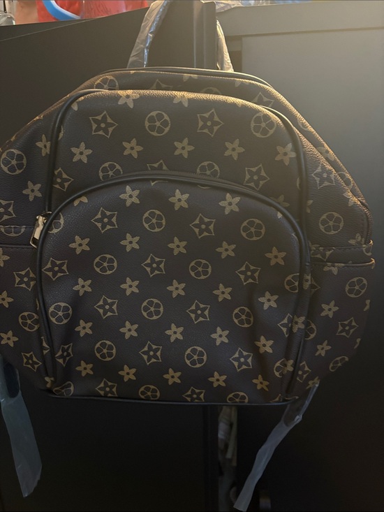 Handbags - FASHION Black Patterned Backpack - Designer Style